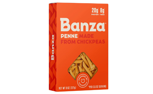Banza Chickpea Pasta, Variety Pack (2 Penne/2 Rotini/2 Shells) - Gluten Free Healthy Pasta, High Protein, Lower Carb and Non-GMO - 8 oz (Pack of 6)