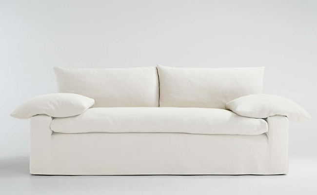 Ever Slipcovered Sofa by Crate and Barrel