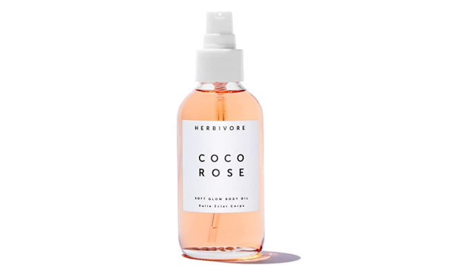 Herbivore Botanicals Coco Rose Soft Glow Body Oil – Nourishing Virgin Coconut Oil, Squalane and Rose is Ultra Moisturizing and Softly Scented (4 oz)