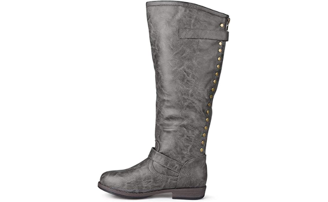 Journee Collection Studded Knee High Boots