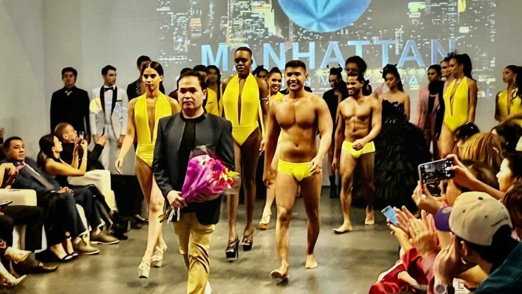 Velzon Hizon-Velez swimsuit and evening collection paraded by his VHV talents at Lavan541 New York City. INQUIRER/Carol Tanjutco