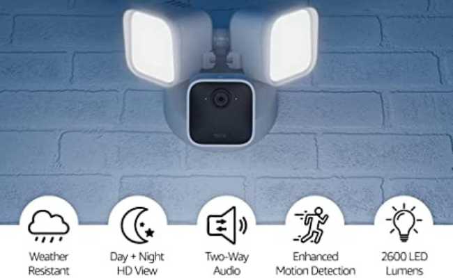 This is an Amazon Floodlight Camera.
