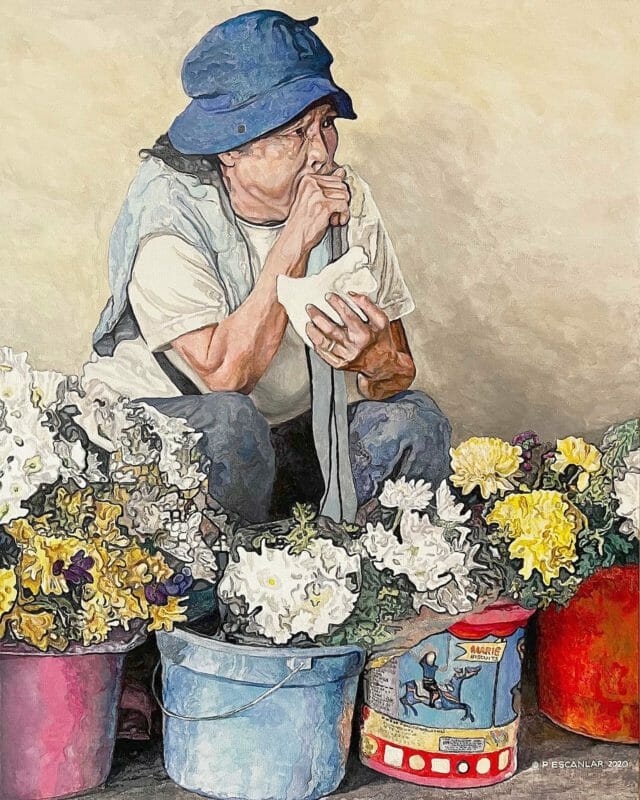 Pepito Escanlar's "Flower Vendor."