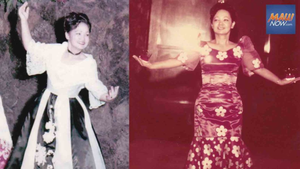 Agripina “Aggie” Cabebe repeatedly traveled to Oʻahu to learn Filipino folk dance from Aurelia Viernes, a University of Hawaii-Manoa exchange student in the ‘50s. CABEBE FAMILY