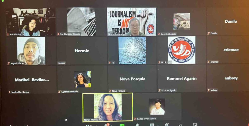 Filipino journalists in Canada commemorating victims of the Ampatuan Massacre. CONTRIBUTED