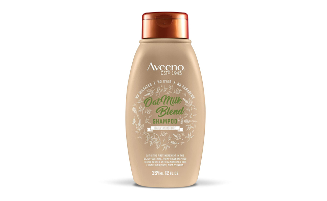 Aveeno Farm-Fresh Oat Milk Sulfate-Free Shampoo with Colloidal Oatmeal & Almond Milk, Moisturizing Shampoo for All Hair Types
