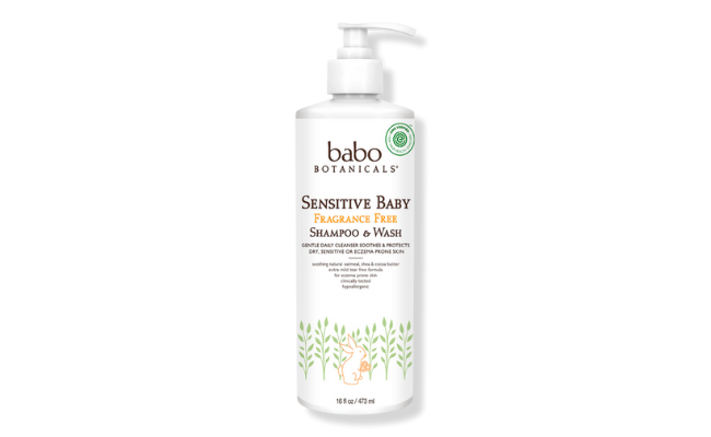 Babo Botanicals Sensitive Baby Fragrance-Free Shampoo & Wash
