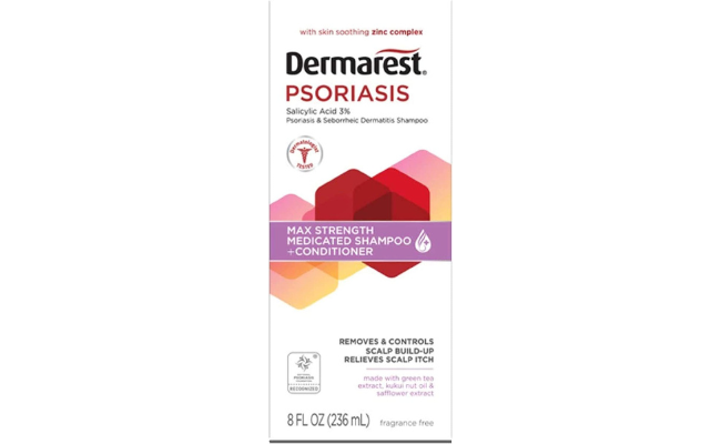 Dermarest Psoriasis Medicated Shampoo and Conditioner, Unscented, Dermatologist Tested, 8 ounces