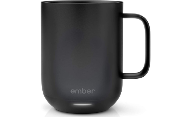  Ember Temperature Control Smart Mug, 10 oz, 1-hr Battery Life, Black - App Controlled Heated Coffee Mug Color:Black
