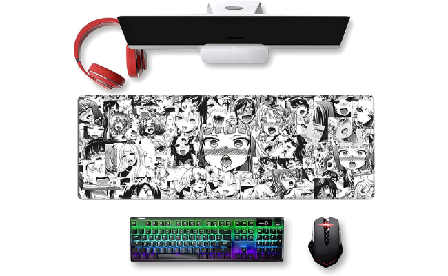 Large Anime Mouse Pad Extended Gaming Mousepad Long Non-Slip Rubber Hentai Desk Pads for Computer 