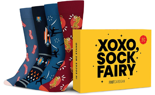 Foot Cardigan Fun Socks Subscription Box
