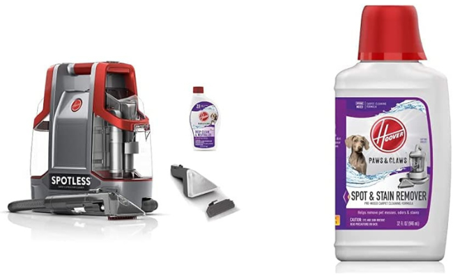 Hoover CleanSlate Plus Carpet & Upholstery Spot Cleaner, Stain Remover, Portable