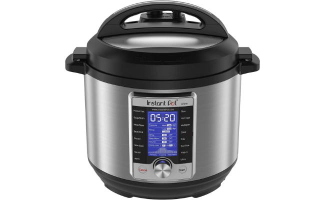 Instant Pot Ultra, 10-in-1 Pressure Cooker, Slow Cooker, Rice Cooker, Yogurt Maker, Cake Maker, Egg Cooker, Sauté, and more, Includes App With Over 800 Recipes, Stainless Steel