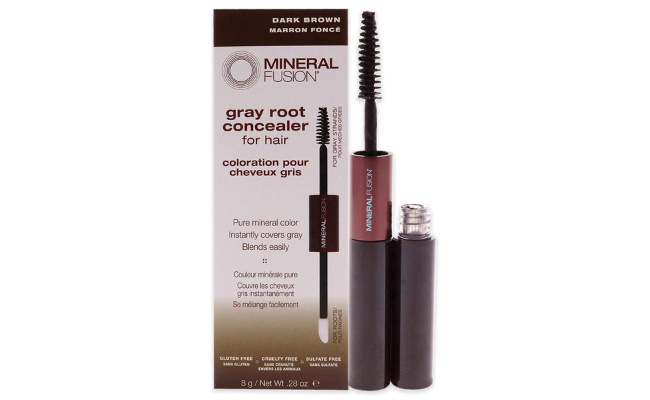 Mineral Fusion Gray Root Concealer for Hair, Dark Brown, 0.28 oz