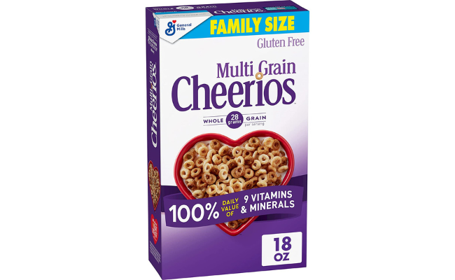 Multi Grain Cheerios Heart Healthy Cereal, Gluten Free Multigrain Cereal with Whole Grain Oats, Family Size