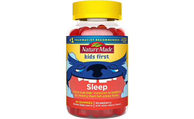 Nature Made Kids First Sleep, Melatonin Gummies for Kids, Dietary Supplement for Restful Sleep