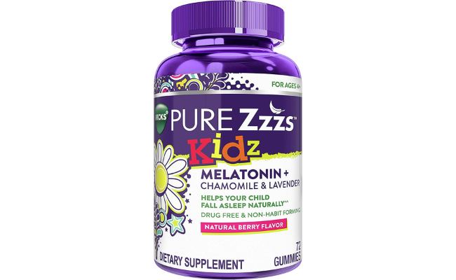  Pure Zzzs Kidz, Kids Melatonin Sleep Aid Gummies Ages 4+, Drug-Free, Non-Habit Forming