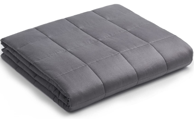  YnM 15lbs Weighted Blanket, 100% Oeko-Tex Certified Cotton Material with Premium Glass Beads