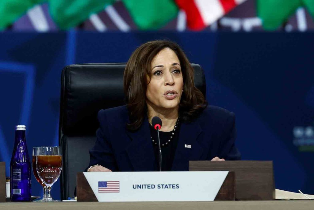 U.S. Vice President Kamala Harris. REUTERS/Evelyn Hockstein