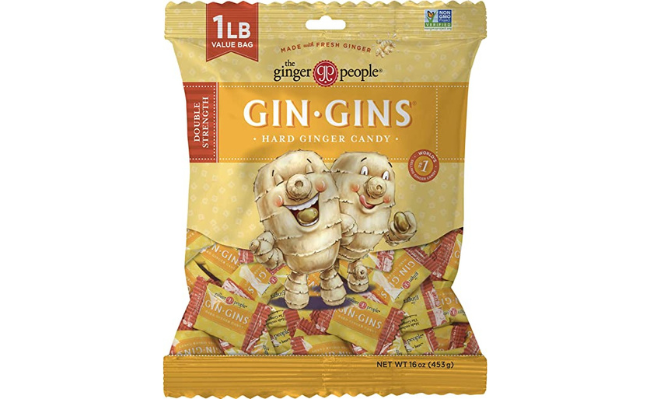 The Ginger People Gin Gins Hard Candy 1 pound bag, Double Strength