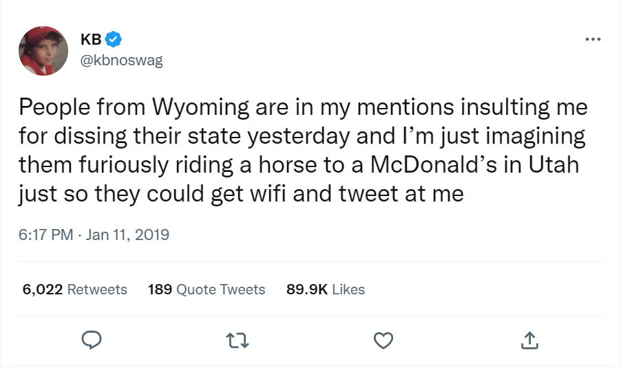 This classic tweet that sunk Wyoming