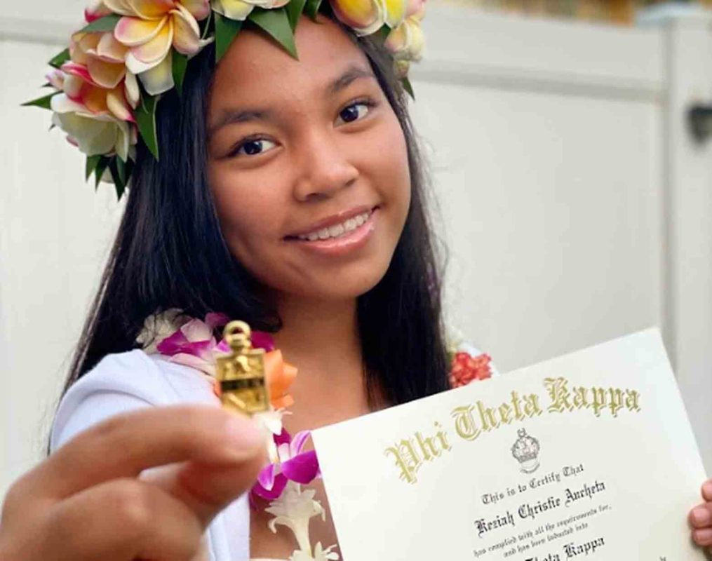 Keziah Christie Ancheta, 18, was just elected as the youngest leader ever of Phi Theta Kappa, with a worldwide membership and a hundred-year history. PTK