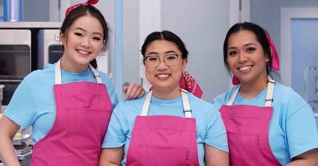 The team of Sugar Blooms co-owner Marie Mallari, Geraldine Ong and Erika Rotor, impressed the judges with its ube-macapuno Filipino themed  cake within the alloted five-hour period. FACEBOOK