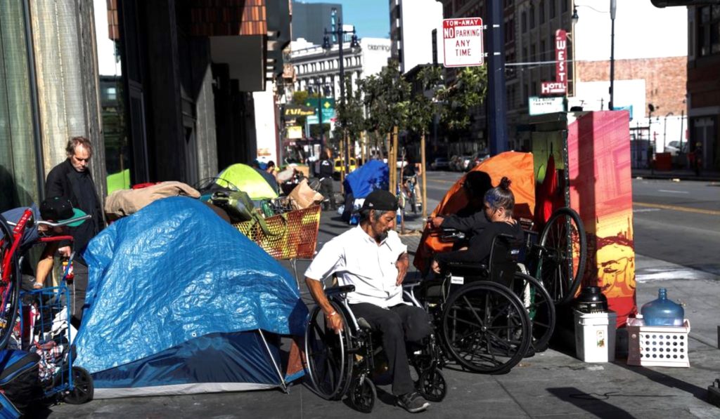 STREET SCENE: Crime and homeless encampments have spiked in San Francisco's downtown and tourist sites. REUTERS PHOTO