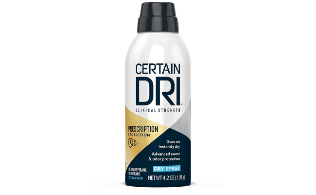 Certain Dri Antiperspirant Deodorant Dry Spray