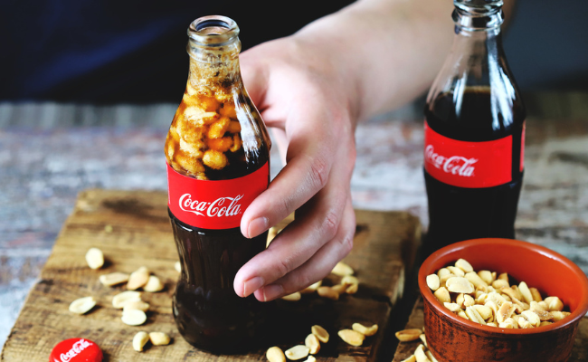 Where did peanuts in coke originate from?