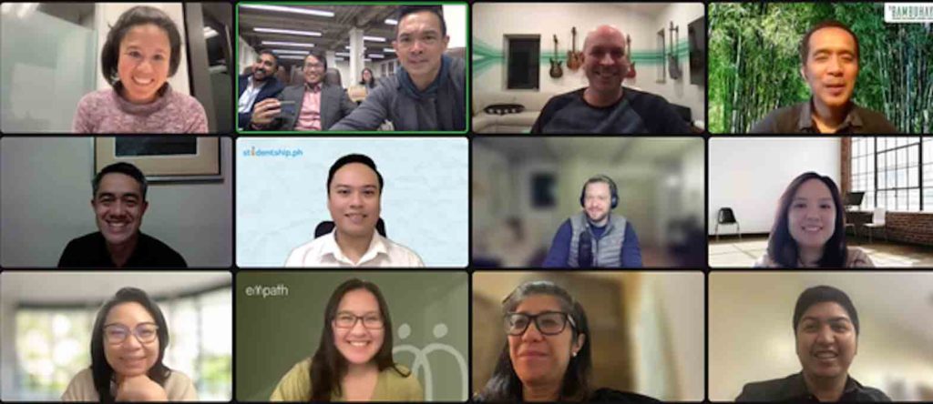Philippine startups and mentors meet online for Dynamico Pitch Night. CONTRIBUTED 