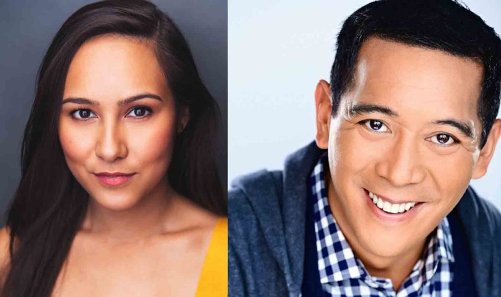 Filipino American actors Marielle Young and Danny Bernardo. CONTRIBUTED