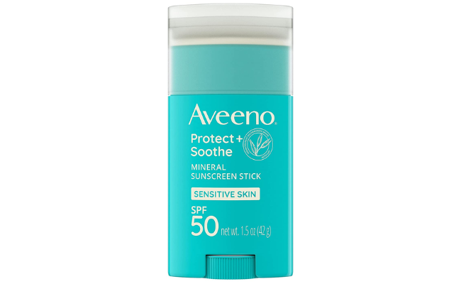 Aveeno Positively Mineral Sensitive Skin Sunscreen Stick Broad Spectrum SPF 50