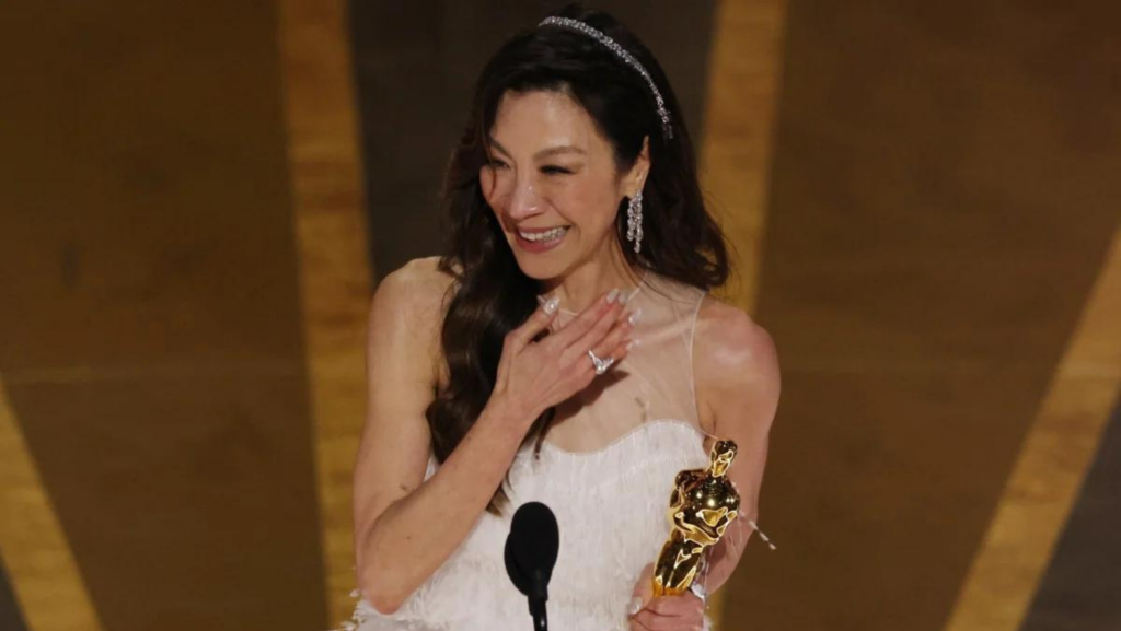 This is "Everything Everywhere All at Once" star Michelle Yeoh.