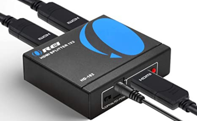 This is the Orei HDMI splitter.