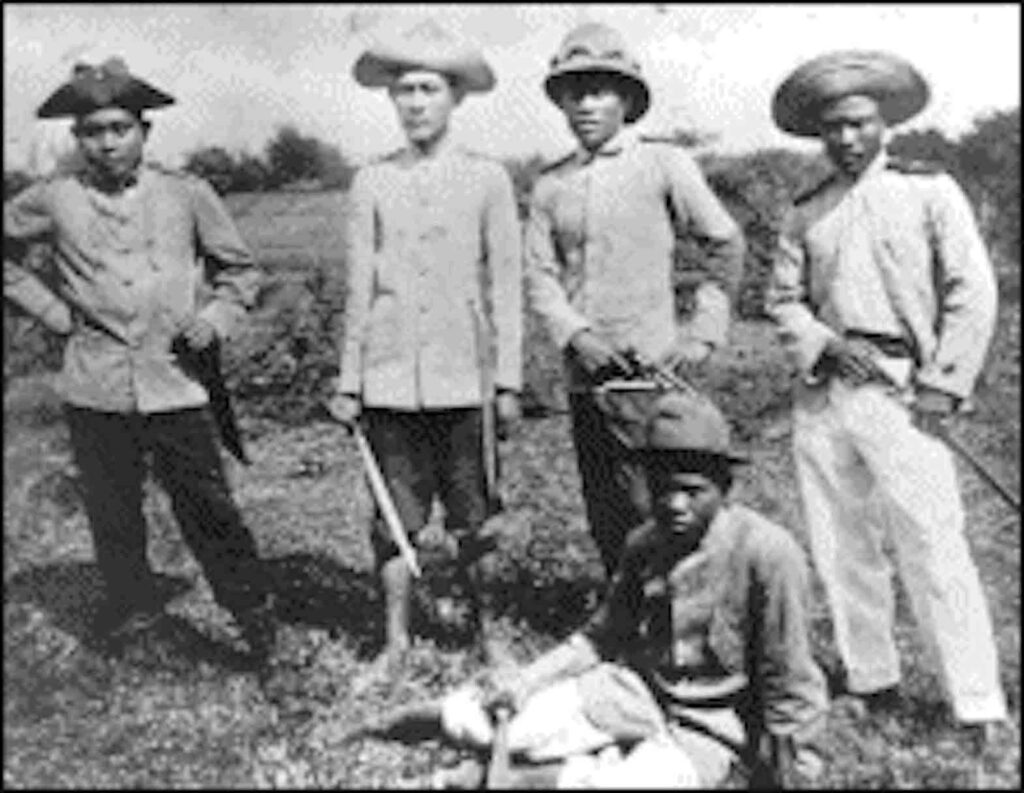 Filipino insurgents against Spanish rule.