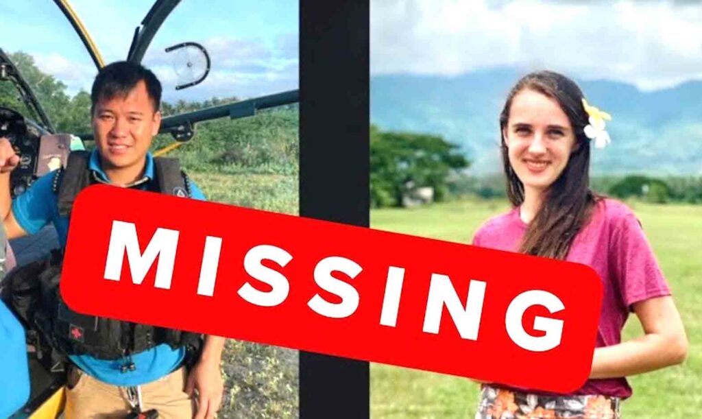 Northern California native Daniel Lui, a missionary pilot, along with Janelle Alder, a nurse from Alaska and three other passengers disappeared near Palawan, Philippines two weeks ago while transporting a patient. ADVENTIST NEWS 