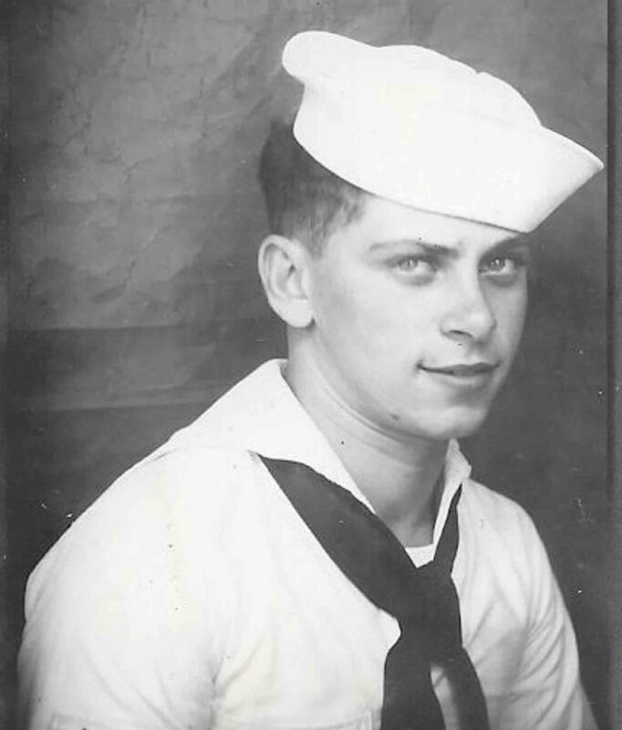 Arthur Grabiner as a young Navy officer in 1945. CONTRIBUTED