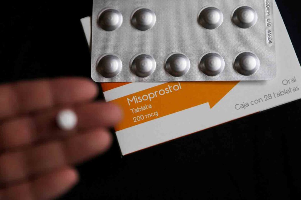 A box of Misoprostol, used to terminate early pregnancies, is pictured in this illustration taken June 20, 2022. REUTERS/Edgard Garrido/Illustration/File Photo