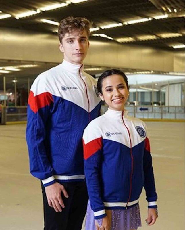 Isabella Gamez and ice figure skating partner Alexander Korovkin. TWITTER