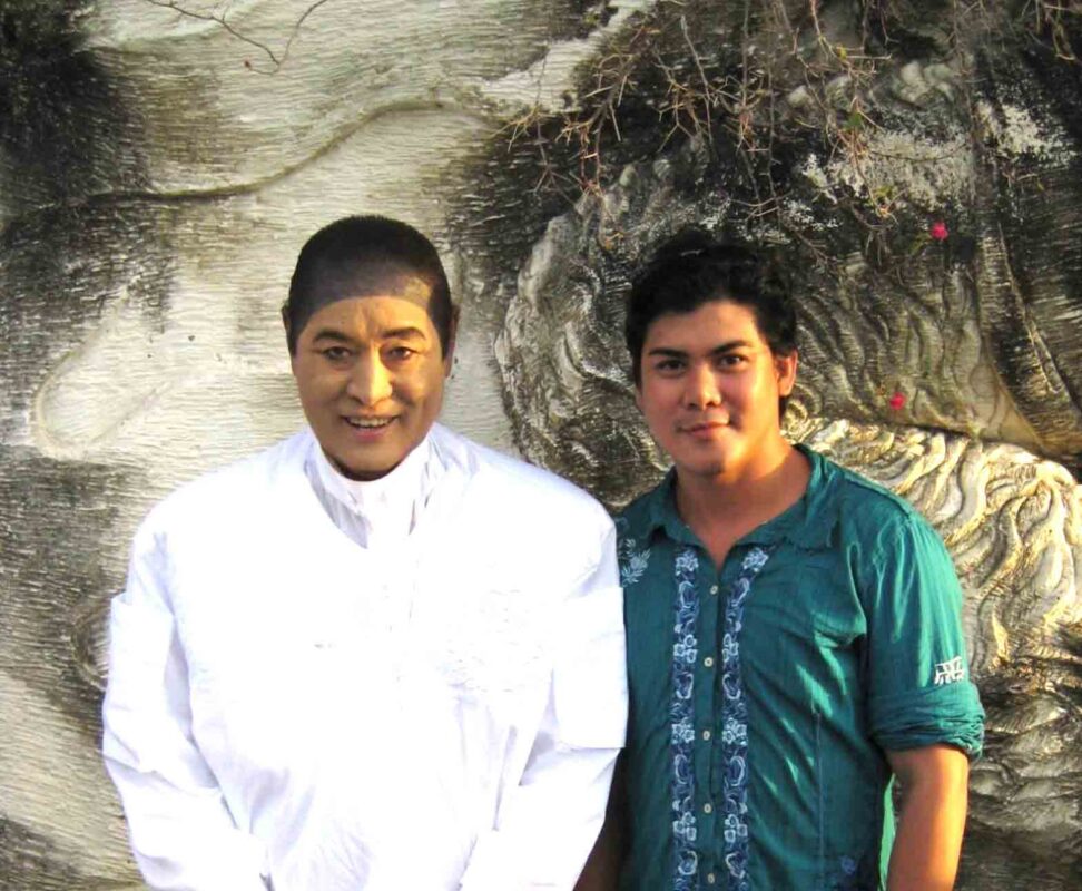 Korean fashion icon Andre Kim and Oliver Tolentino at Bali Fashion Week. CONTRIBUTED