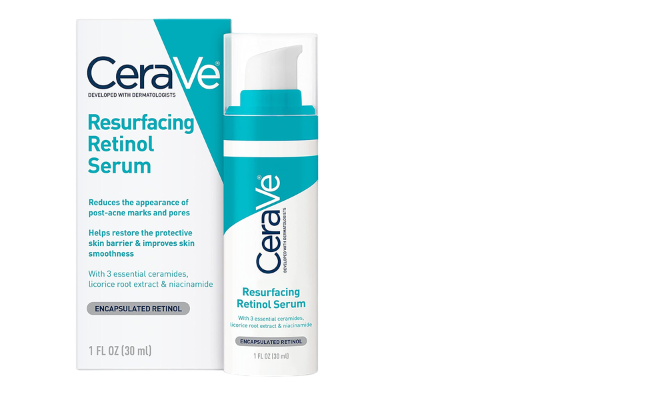 CeraVe Retinol Serum for Post-Acne Marks and Skin Texture 