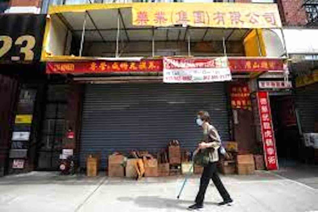 Scene in New York's Chinatown: "An attack on one of us is an attack on all, no matter if you’re Filipino, or Vietnamese, or Korean. It’s all China to the perps." REUTERS PHOTO