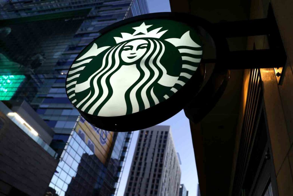 A Starbucks sign is show on one of the companies stores in Los Angeles, California, U.S. October 19,2018. REUTERS/Mike Blake
