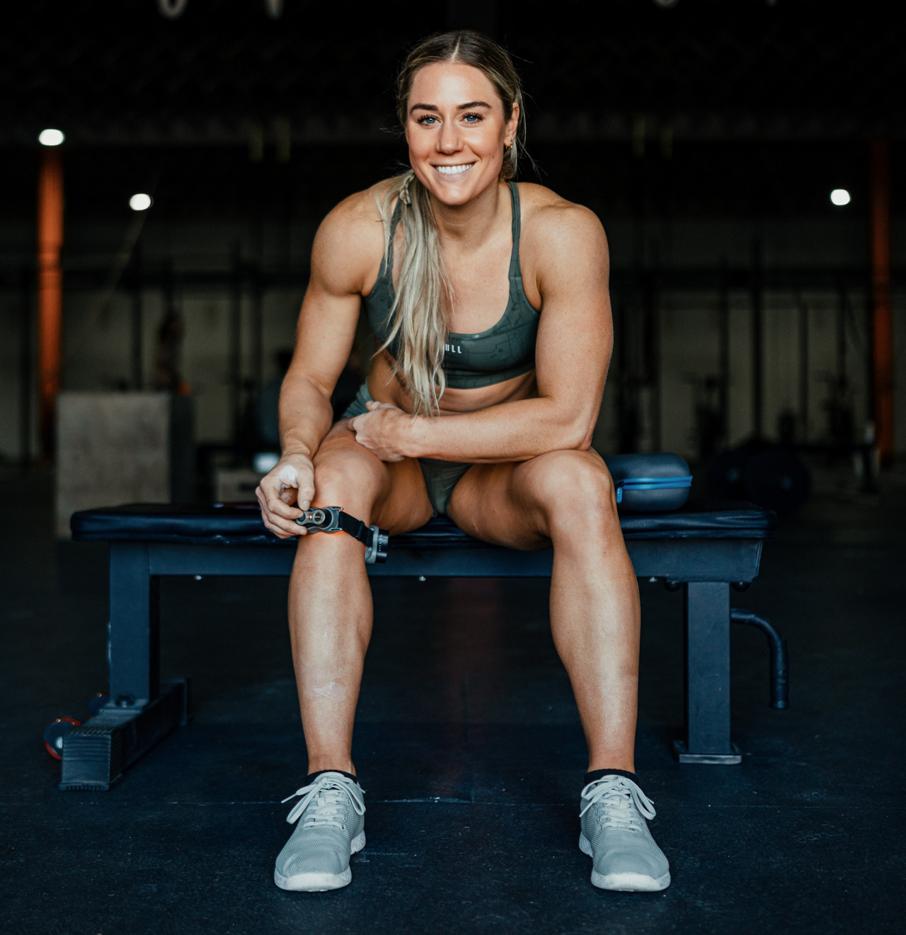Brooke Wells 8x CrossFit Games athlete wearing the Kineon Move+ Plus Pro 