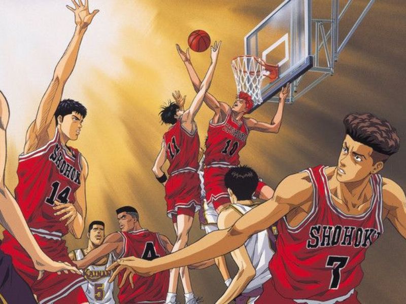 Slam Dunk Anime Basketball Scene