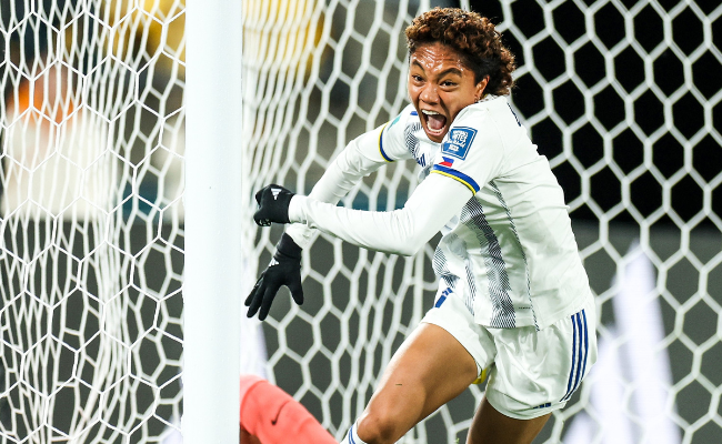 Sarina Bolden of the Filipinas at FIFA Women's World Cup/Photo from B/R Football Twitter