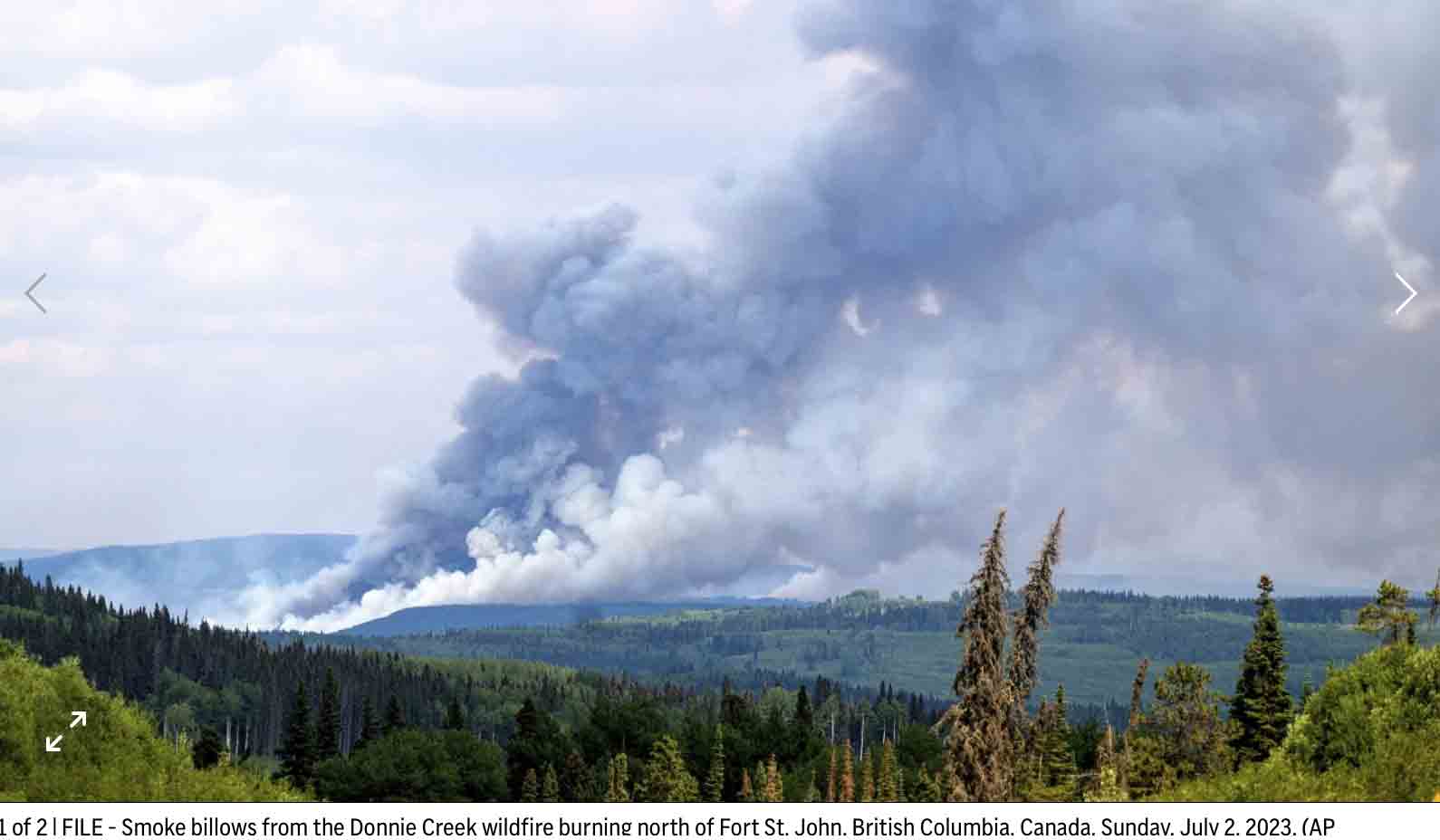 Canada wildfires break records in area burned, evacuations, cost