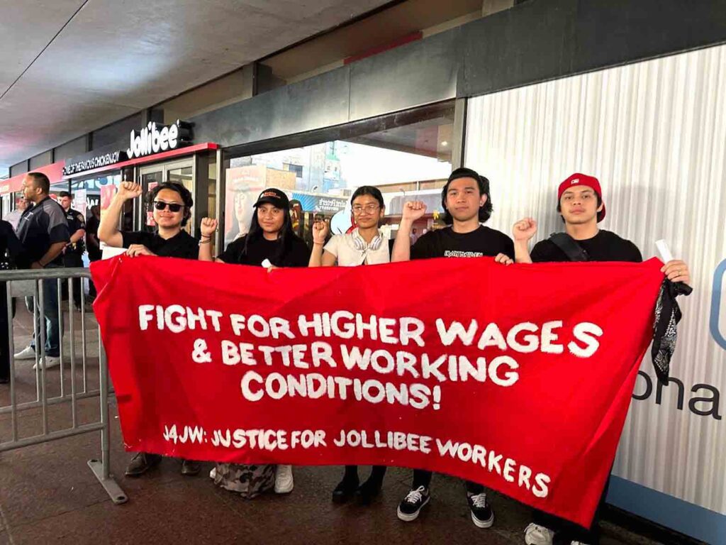 The Filipino workers claimed they were illegally fired in February after organizing a petition for higher wages and better working conditions. INQUIRER FILE