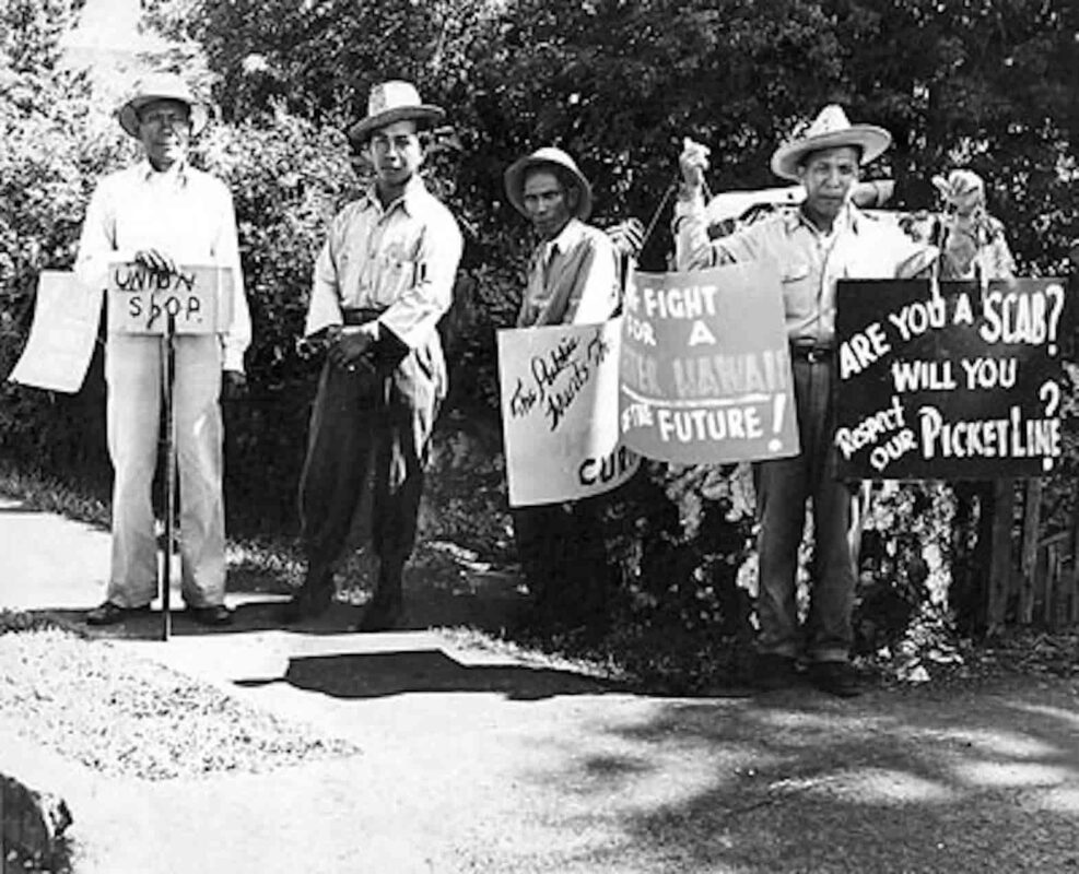 Filipino strikers in Hawaii 1920s: News media portrayed Filipinos in a negative light because they were leading the labor movement in the plantations, historians say.